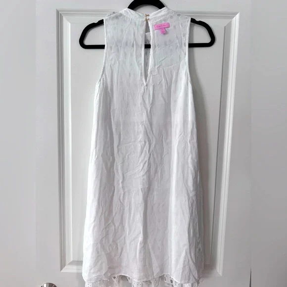 Lilly Pulitzer Indira Swing Swing Dress SZ XS Resort White Eyelet - Picture 14 of 16